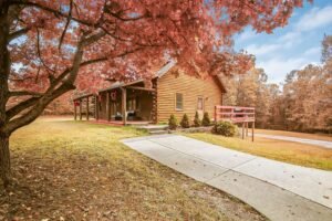 35-print-Autumn Cabin Among Colourful Foliage